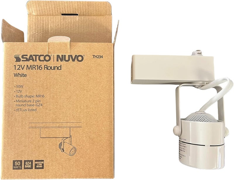 Nuvo Lighting TH234 Transitional One Light Track Head from Track Heads Collection in White Finish, 6.50 inches (Pack of 12) - Image 3