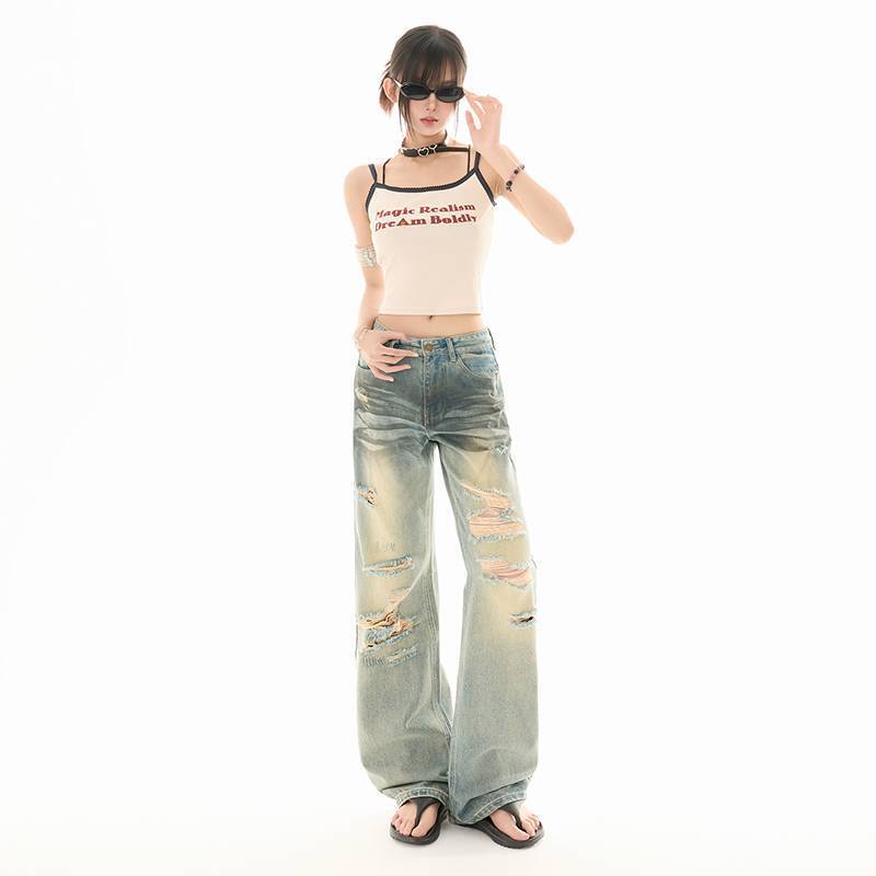 Unisex Casual Daily Denim Jeans - Image 5