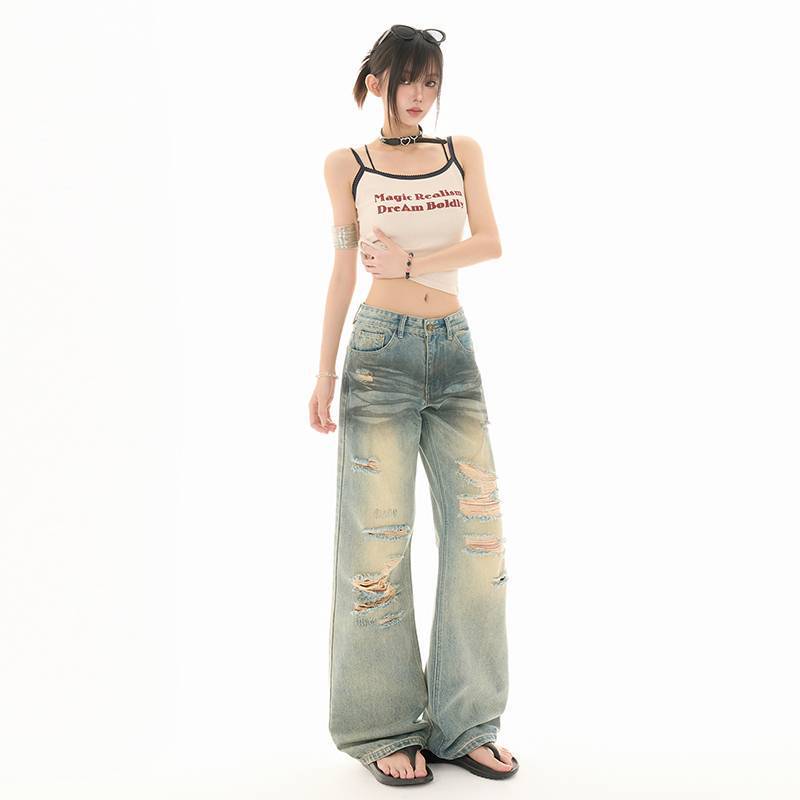 Unisex Casual Daily Denim Jeans - Image 3