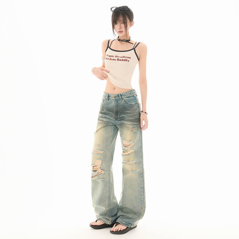 Unisex Casual Daily Denim Jeans - Image 4
