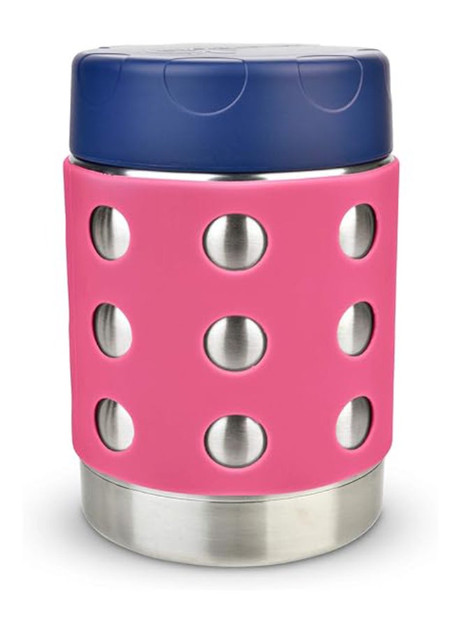 LunchBots Thermal 12 oz Triple Insulated Thermos - Hot 6 Hours or Cold 12 Hours - Leak Proof Thermos Soup Jar - All Stainless Interior - Navy Lid - Pink Dots - pzsku/Z729644282988AFF943DDZ/45/_/1710925031/46d2e51f-1ded-4093-85fe-277e4d3dff09