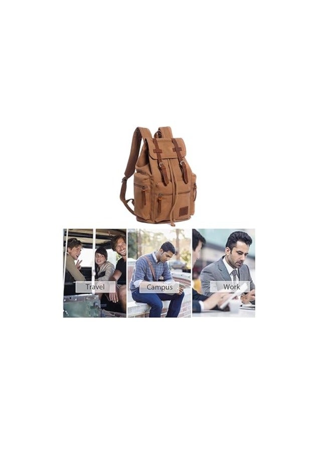FANDARE Retro Canvas Hiking Backpack - Image 3