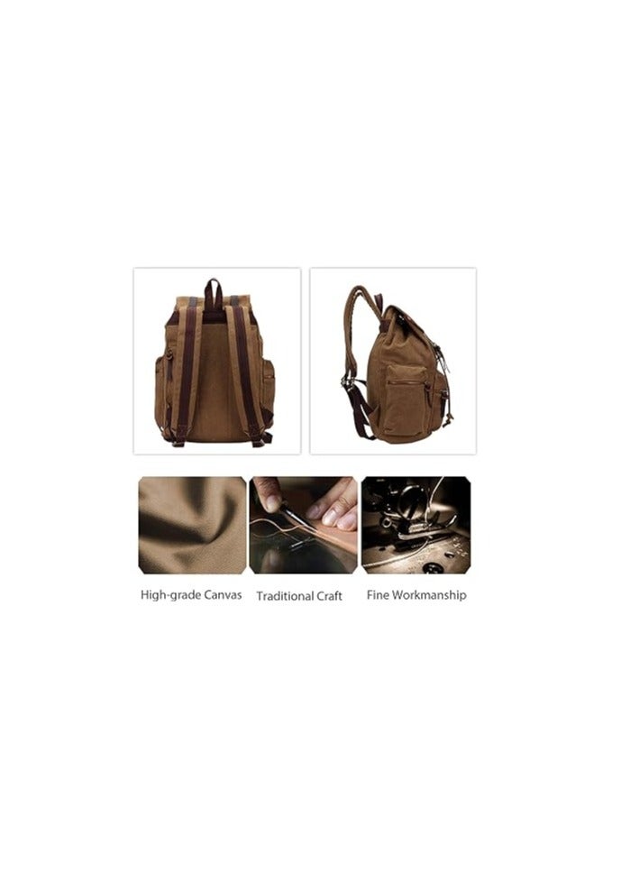 FANDARE Retro Canvas Hiking Backpack - Image 4