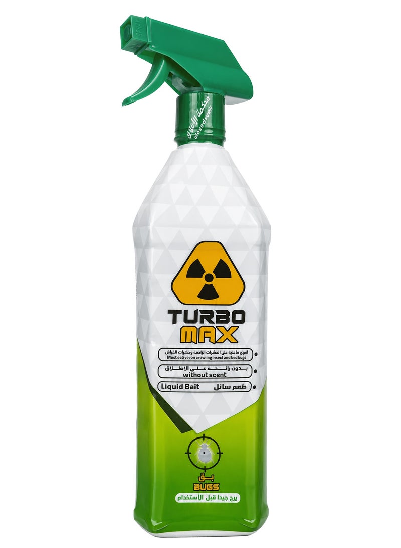 Turbo Max Liquid Bait for Bed Bugs & Crawling Insects, 900ml - Image 1