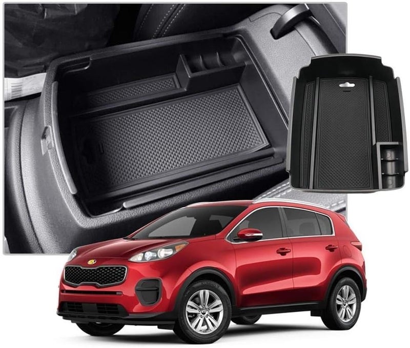 QASULER Car Armrest Storage Box for Sportage QL - Image 5