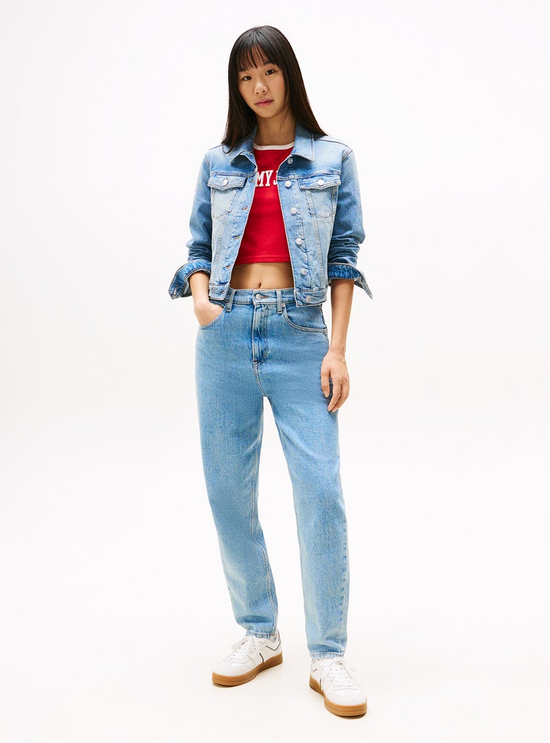 TOMMY JEANS Mom Ultra High Rise Tapered Jeans  - Image 3