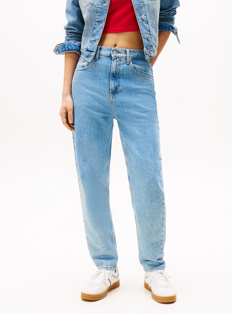 TOMMY JEANS Mom Ultra High Rise Tapered Jeans  - Image 1
