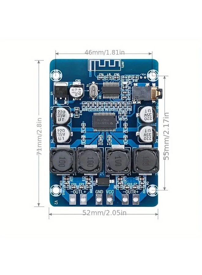 XH M314 Ultra Clear Digital Power Amplifier Board 2x45W TPA3118 Wireless For Car Home - Image 5
