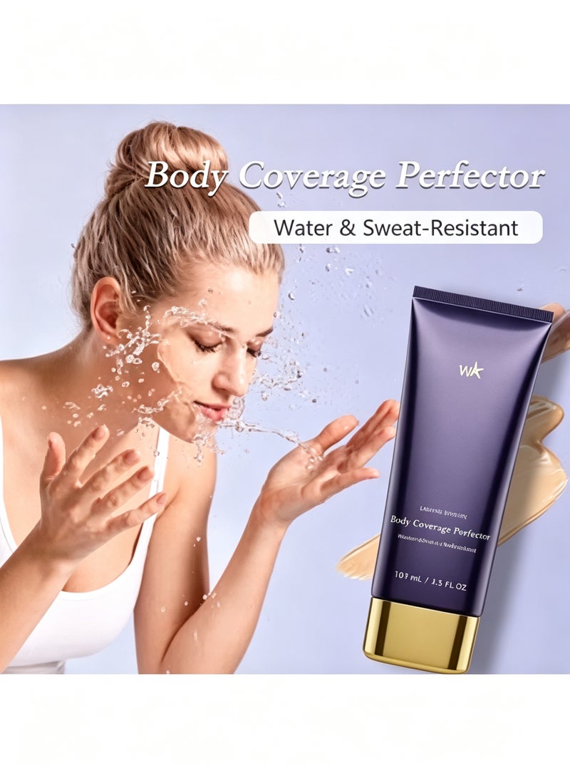 Westmore Beauty Body Coverage Perfector - 3.5 Oz/103ml Waterproof Leg & Body Makeup, Covers Tattoos, Veins & Scars, Non-Transfer Formula (Natural Radiance)​ - Image 3