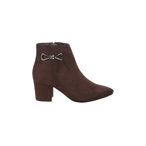 Mochi Women's Brown Suede Casual - Boots with Mid heel-UK-37(31-81) - Image 4