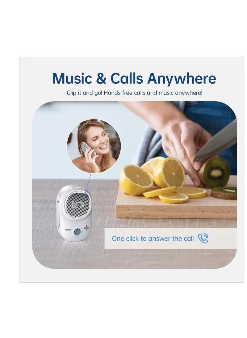 Divoom Mini Wearable Bluetooth 5.3 Speaker 4.2W Portable Clip-On Speaker with RGB Light  IP67 Waterproof & Dustproof TWS Stereo Pairing Punchy Bass & Hands-Free Calling - Image 5