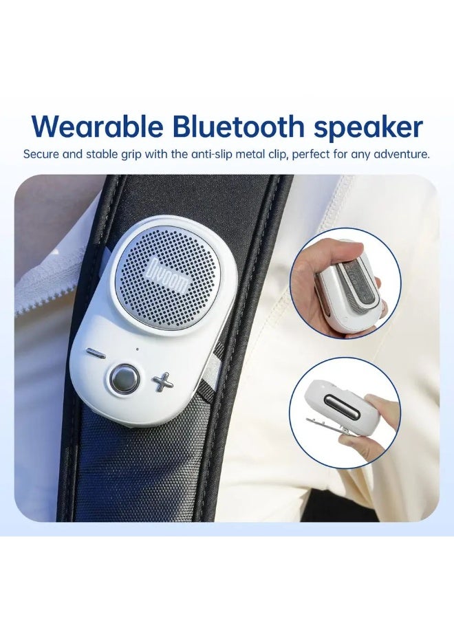 Divoom Mini Wearable Bluetooth 5.3 Speaker 4.2W Portable Clip-On Speaker with RGB Light  IP67 Waterproof & Dustproof TWS Stereo Pairing Punchy Bass & Hands-Free Calling - Image 3