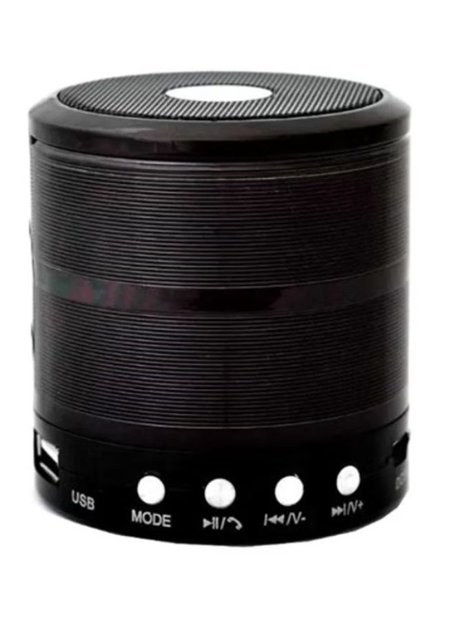 WS-887 Small Bluetooth Speaker, Black