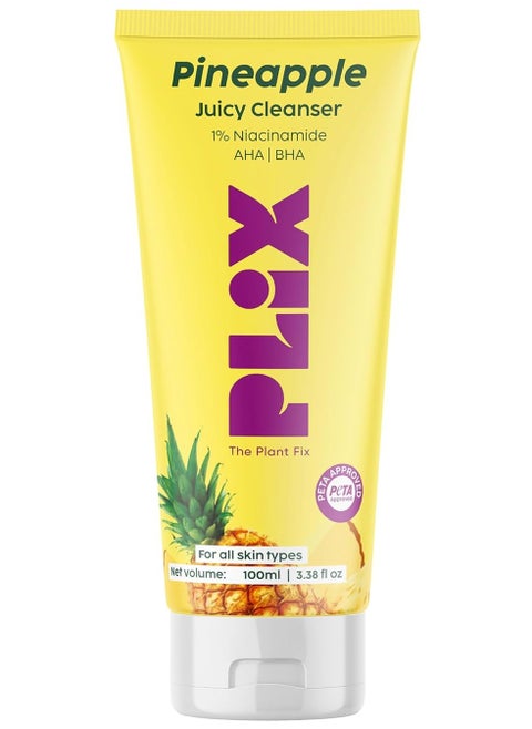 PLIX - THE PLANT FIX 5% Pineapple Foaming Facewash For Depigmentation,100ml | Cleanser For Skin Brightening & Even Toned Complexion | Free Of Sulphates, Paraben & Silicones