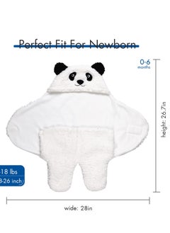 Generic Baby Swaddle Blanket - Essential Newborn Plush Wrap Sleeping Bag and Receiving Blanket - Cute Panda Infant Clothes - Perfect for Boys and Girls  - Image 2