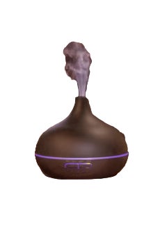 Mi VAZA Essential Oil Diffuser, USB Led Ultrasonic Aroma Oil Diffuser Humidifier With 7 Colors, Durable And Reliable Fragrance Diffuser Machine, Portable Cool Mist Humidifier For Home Office, (Dark Brown)  - Image 1
