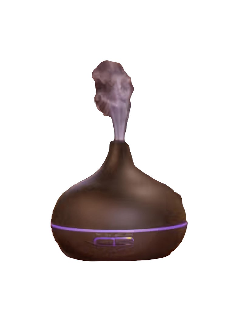 Mi VAZA - Essential Oil Diffuser, USB Led Ultrasonic Aroma Oil Diffuser Humidifier With 7 Colors, Durable And Reliable Fragrance Diffuser Machine, Portable Cool Mist Humidifier For Home Office, (Dark Brown) - Image 1