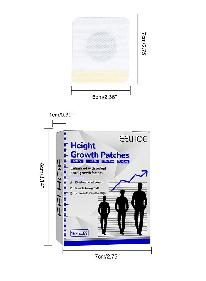 EELHOE 10Pcs Height Growth Patch Plant Height Gnhancing foot Patch, Plantar Acupoints Stimulate Healthy Height Growth Care - Image 2