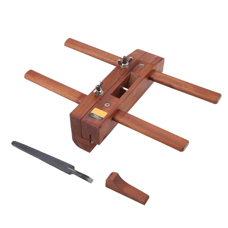 Double Handle Woodwork Rosewood Hand Plane Grooving Carpenter Furniture DIY Wood Plane Kit - Image 1