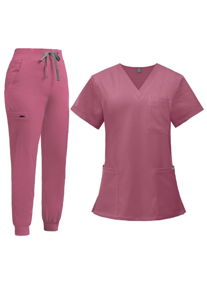 NIBEMINENT Doctor Nurse Work Wear Women  Surgical Gowns Healthcare Nursing Articles High-quality Scrub Sets - Image 1