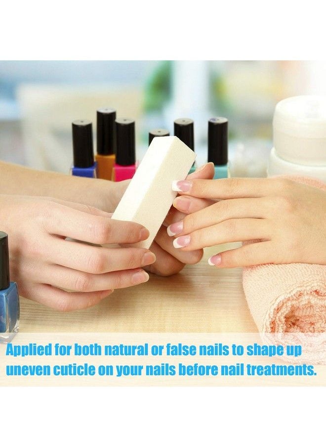 Mudder - 20 Pack Buffer Sanding Block Nail Buffer Block Files Grit Dense Sponge Nail Art Tips Tool (White) - Image 1