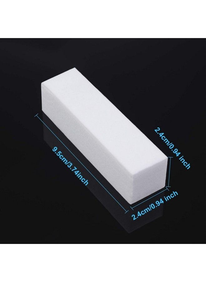 Mudder - 20 Pack Buffer Sanding Block Nail Buffer Block Files Grit Dense Sponge Nail Art Tips Tool (White) - Image 1