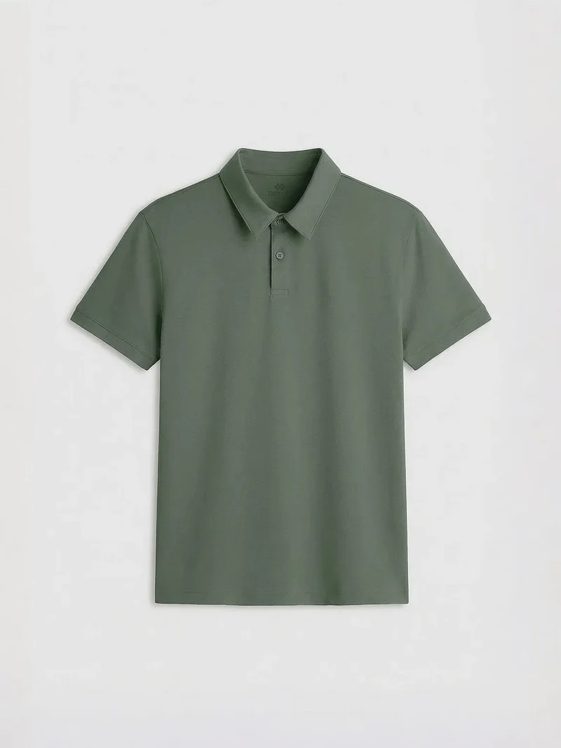 تومي لايف TOMMY Men's Cotton Elastane Polo T-Shirt
