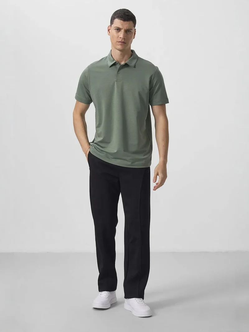 TOMMYLIFE TOMMY Men's Cotton Elastane Polo T-Shirt