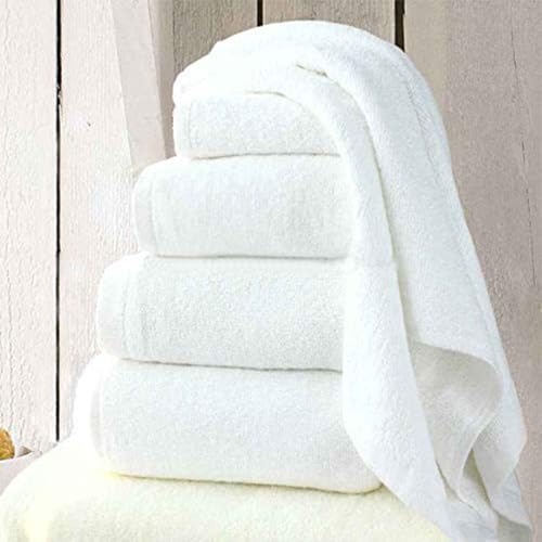 MOM CARE Cotton Face Towel Soft Reusable Hankies Napkins for Newborn Baby Toddlers Kids Adults Pack of 12, White - Image 1