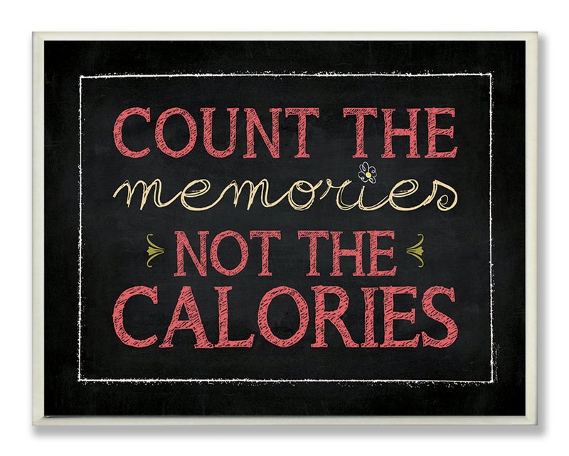 Stupell Industries Stupell Home D?cor Count The Memories Chalkboard Plaque  10 x 0.5 x 15  Proudly Made in USA - Image 1