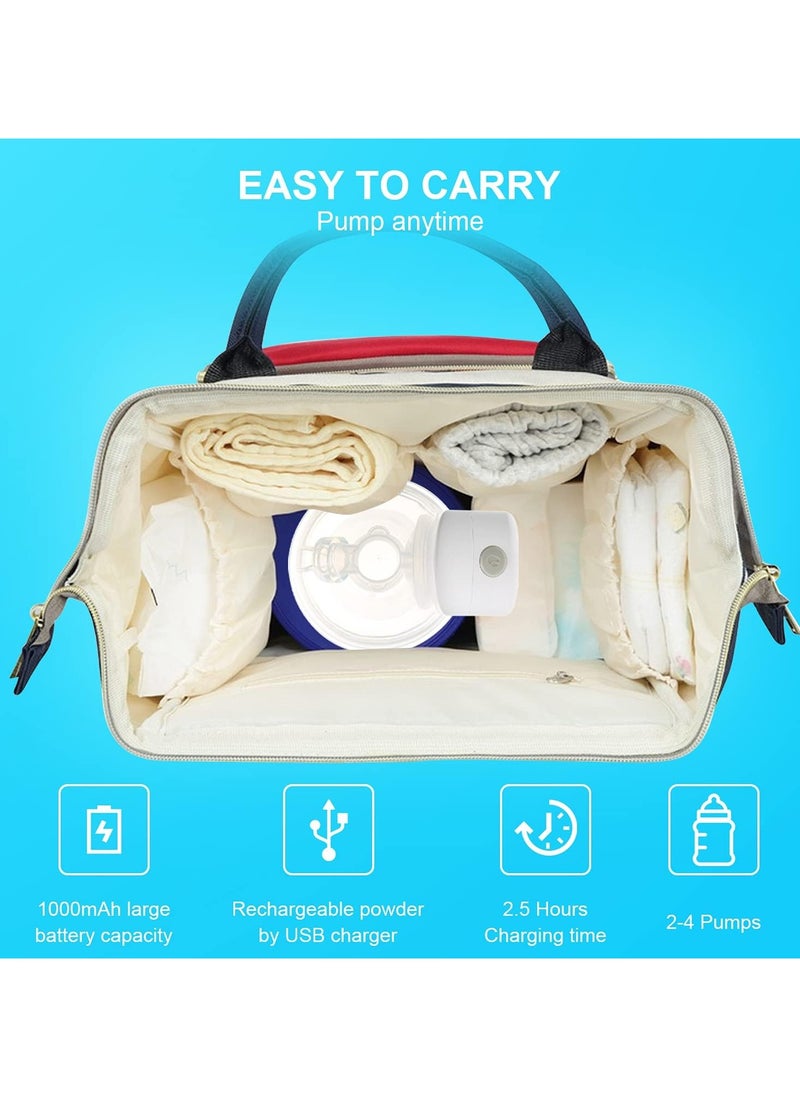 BLOOMING TIME Wearable Electric Breast Pump Hands-Free - Ultra Quiet 40dB, Rechargeable with 2 Modes & 2 Phase Technology, Portable for Breastfeeding at Home/Work/Travel  - Image 2