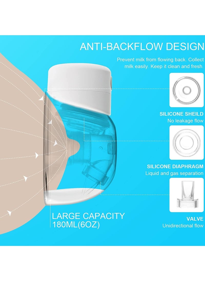 BLOOMING TIME Wearable Electric Breast Pump Hands-Free - Ultra Quiet 40dB, Rechargeable with 2 Modes & 2 Phase Technology, Portable for Breastfeeding at Home/Work/Travel  - Image 5