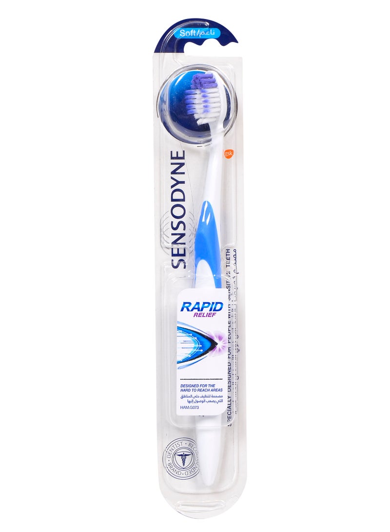 Sensodyne Sensodyne Rapid Relief  For Senstive Teeth-Soft 1Toothbrush-Multicolor
