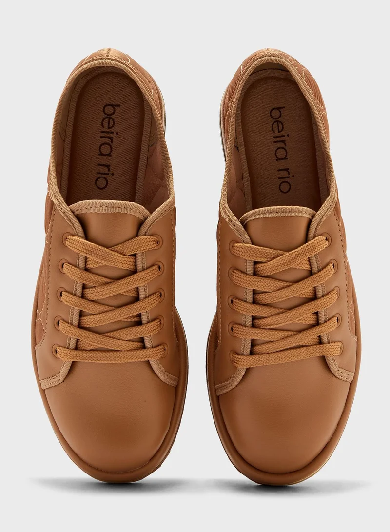 Beira Rio Lace Up Low Top Sneakers