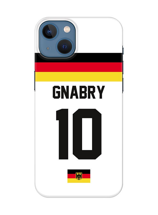 Stylizedd Slim Cover for Apple iPhone 13 Case Snap Classic Series Mobile Cover Hard PC Shield Matte Finish Print -Germany-Player-Gnabry - Image 1