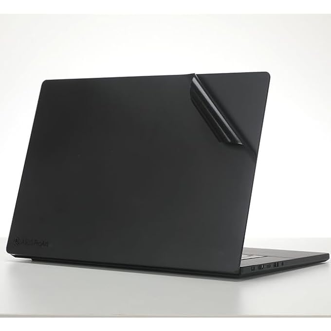 rayihni غطاء لابتوب ملصق متوافق مع ASUS ProArt P16 2024 H7606 H7606W 16 بوصة ملصق مضاد للخدش فيلم لابتوب ثلاثي الجوانب (ألياف كربونية سوداء) - Image 3