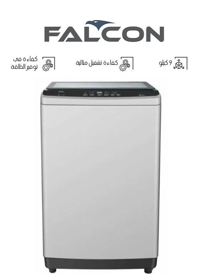 Falcon - Top loading washing machine - 9 kg - grey - FLTDS09T - Image 1
