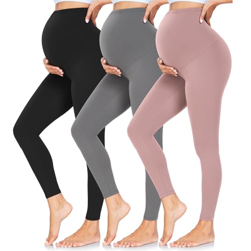 CTHH Maternity Leggings Over The Belly Buttery Soft Pregnancy Workout Pants High Waisted Maternity Activewear for Women - Image 1