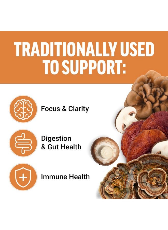 Force Factor Force Factor Modern Mushrooms Soft Chews, Mushroom Supplement with Lions Mane, Turkey Tail, & Cordyceps to Support Energy, Focus, Immunity, & Digestion, Cinnamon Roll, 60 Soft Chews  - Image 2