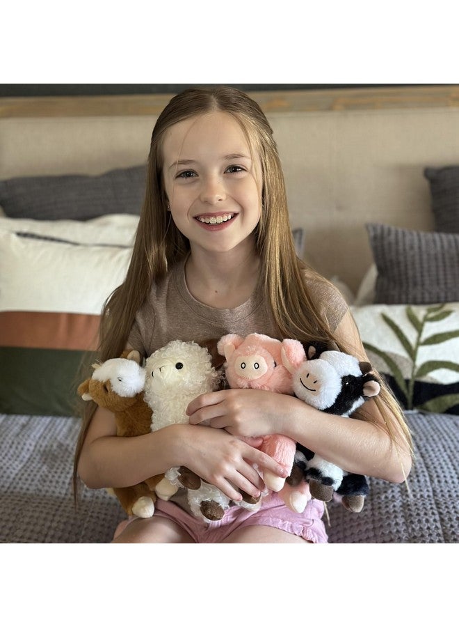 MaoGoLan 4 Pack Farm Stuffed Animals Bulk Party Favors for Kids, 8 inch Plush Cow & Sheep & Pig & Horse - Gifts for Toddlers Girls Boys Christmas Birthday Baby Shower - Image 2