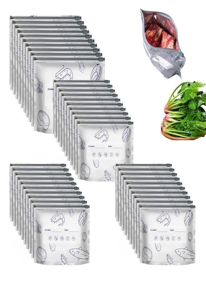 piercing 40PCS Aluminium Foil Sealed Bags, Food Storage Bags, Aluminium Foil Bags for Food Packing Reusable Aluminum, Moisture-Proof Fresh-Keeper - Image 1