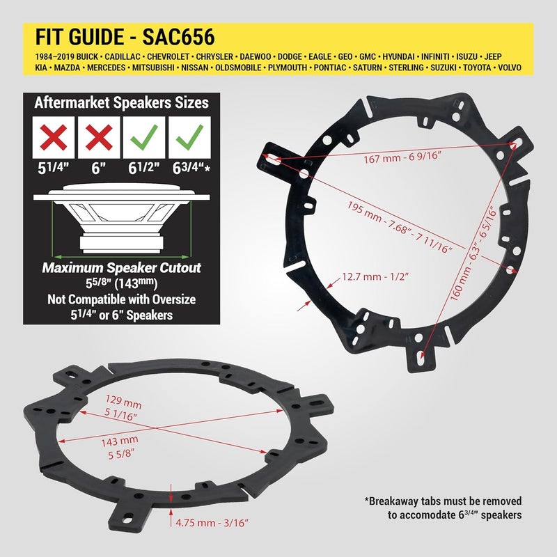 Scosche Speaker Adapter for Chrysler, Dodge, Jeep, Plymouth - Image 4
