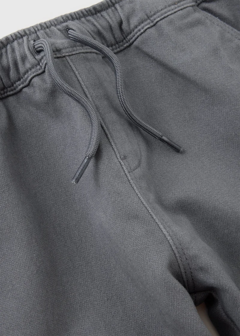 Matalan Boys Grey Twill Cargo Trousers