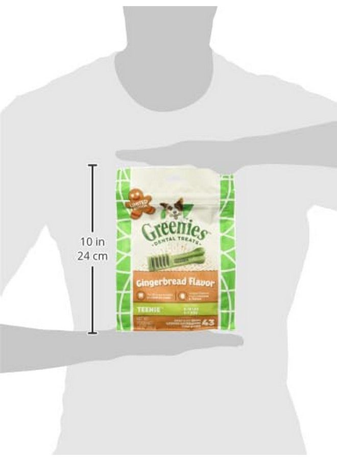 Greenies - Greenies Teenie Dental Dog Treats, Gingerbread Flavor, 12 oz. Pack (43 Count) - Image 1