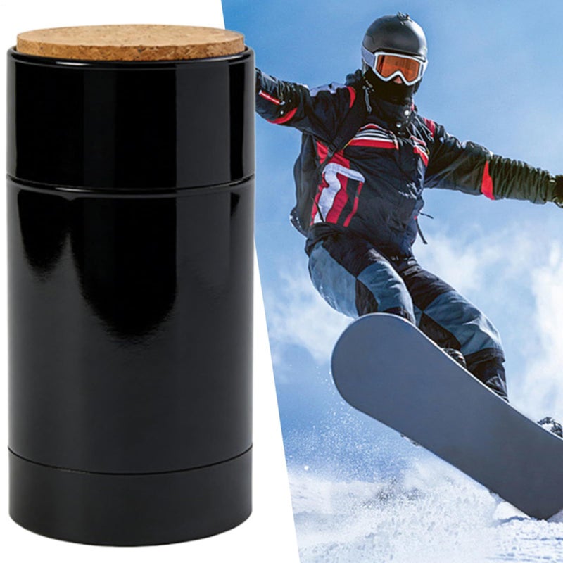 Ski Wax Reducing Friction Portable Protective Long Lasting Snowboard Ski Waxing Kit For Adults Professionals Beginners Black - Image 4