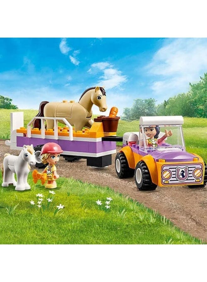 LEGO Friends Horse and Pony Trailer Building Playset with Mini-Dolls & Animals, 105 Pieces, Ages 4+ - Image 3