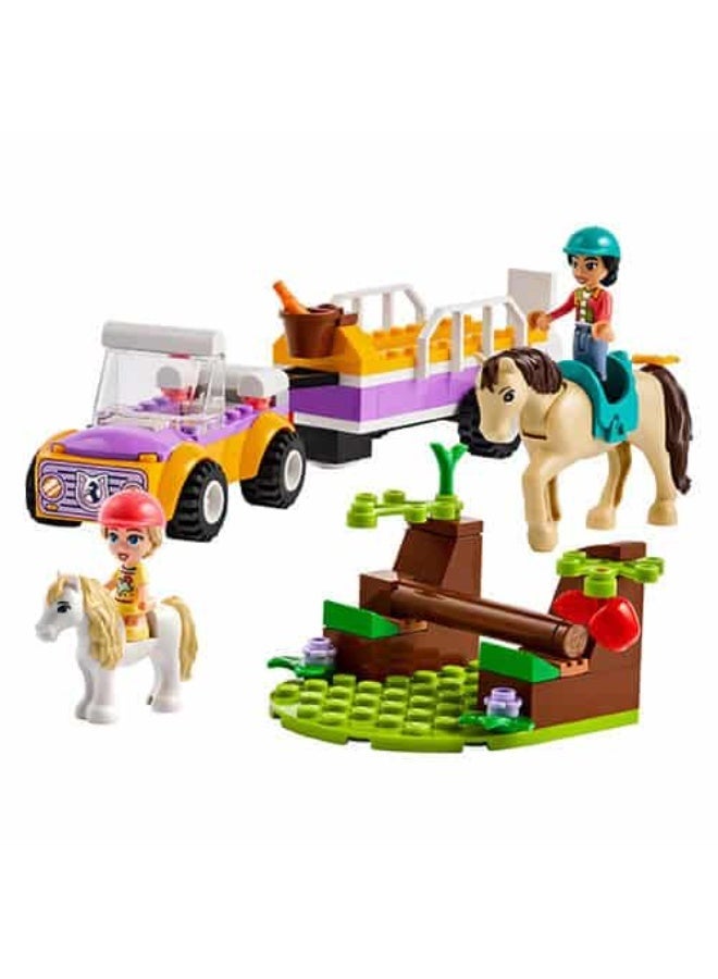 LEGO Friends Horse and Pony Trailer Building Playset with Mini-Dolls & Animals, 105 Pieces, Ages 4+ - Image 2