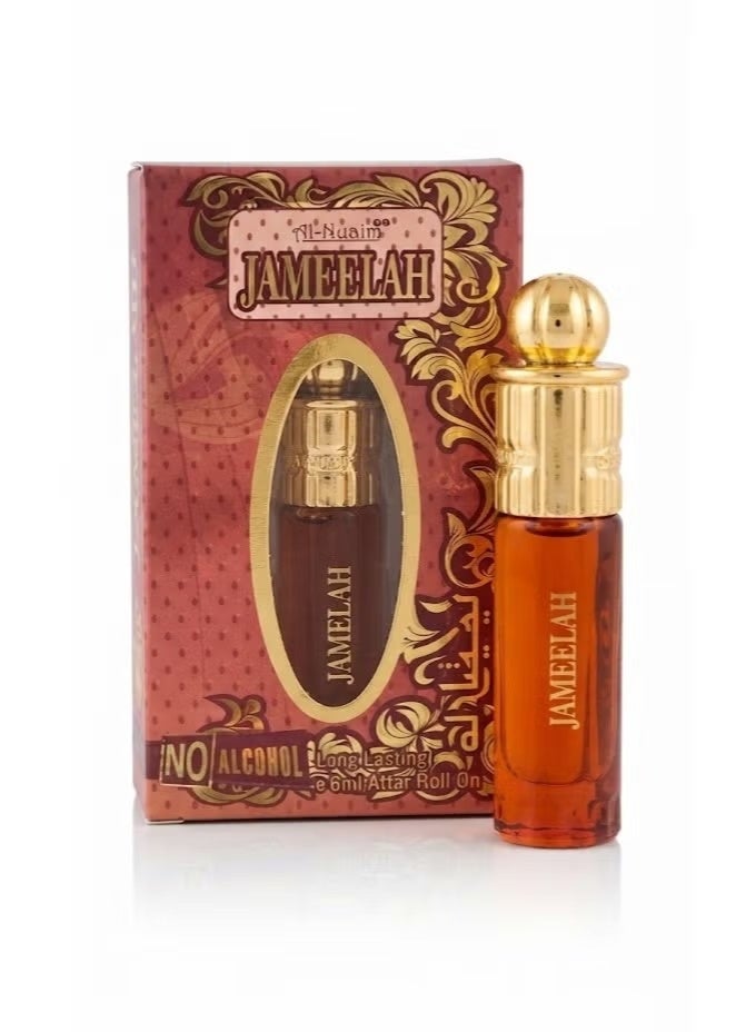 Al Nuaim Al-Nuaim Jameelah Attar Roll On Perfume Oil, 6ml, Alcohol-Free, Long-Lasting Floral Oriental Fragrance - Image 1