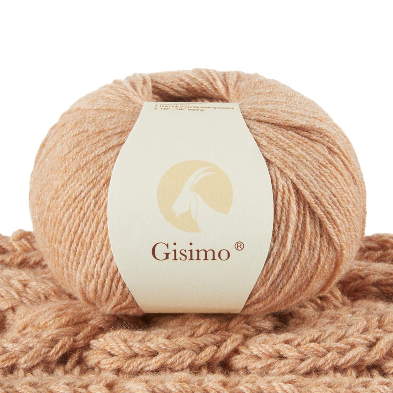 Gisimo 100% Inner Mongolian Cashmere Yarn Luxurious Hand Knitting Yarn Home Necessity for DIY Crafts - Image 1