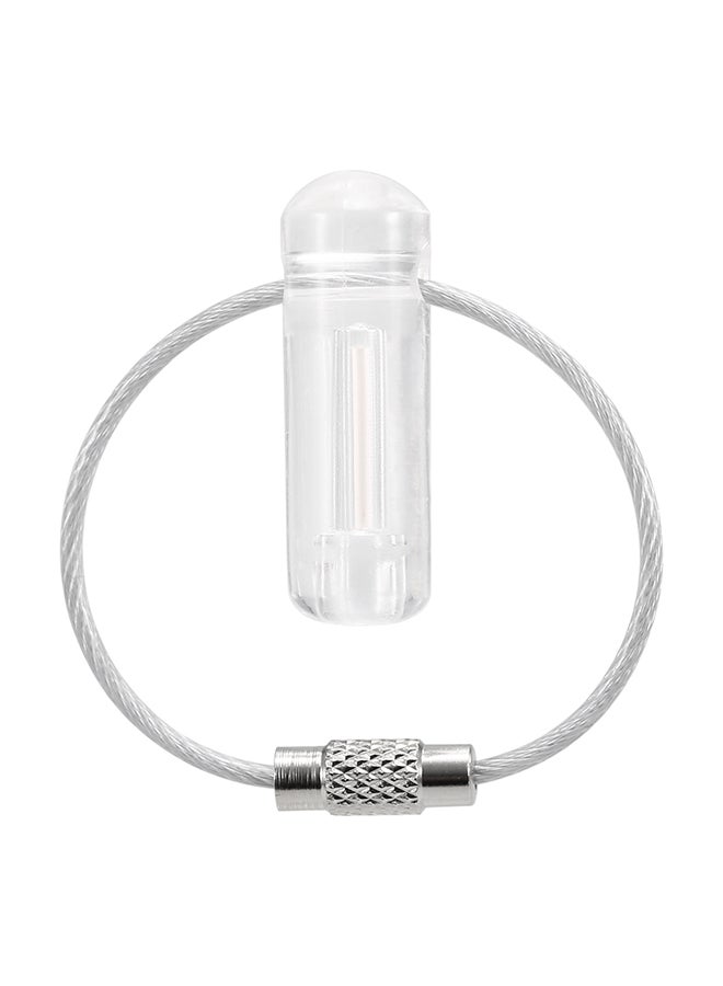 NIBEMINENT Glow In The Dark Keychain Ring Red - Image 1